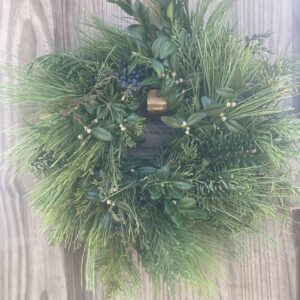 very small mixed green wreath